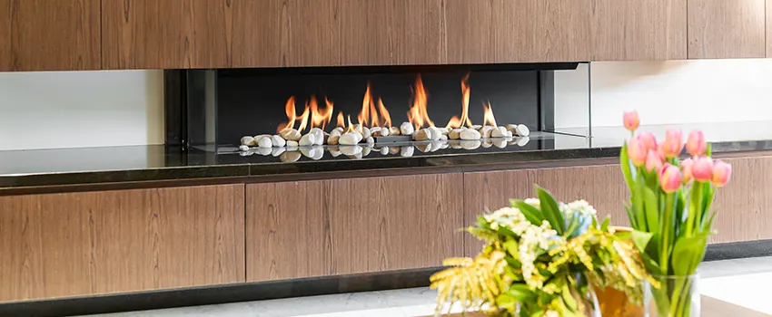 Double-height Fireplace Design Refurbishment in Shorewood, Illinois